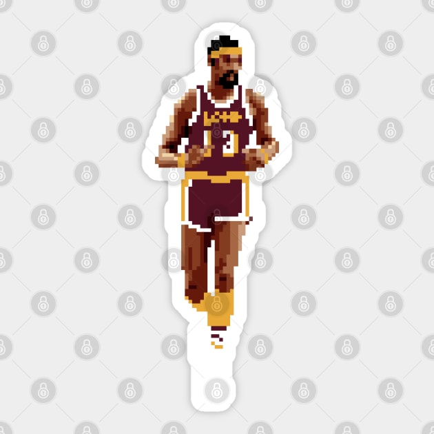 Wilt Chamberlain Pixel Sticker by qiangdade